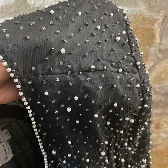 Beaded Drama Black Beaded Long Sleeve Top - Picture 8 of 8